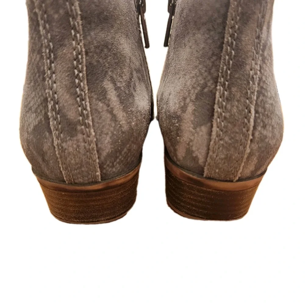 Lucky Brand Womens Basel Grey Snakeskin‎ Look Booties Size 8 M